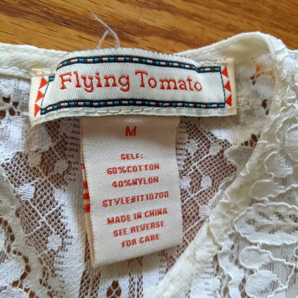 Flying Tomato Ruffle Lace Top - Picture 7 of 8